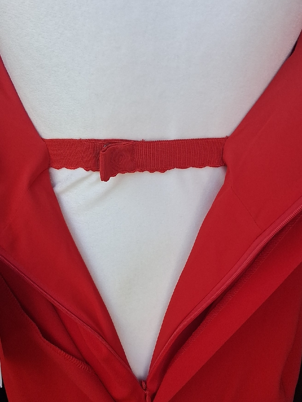 ANTONIO MELANI x Elizabeth Damrich Red Strapless Draped Evening Dress 12 - Picture 3 of 11